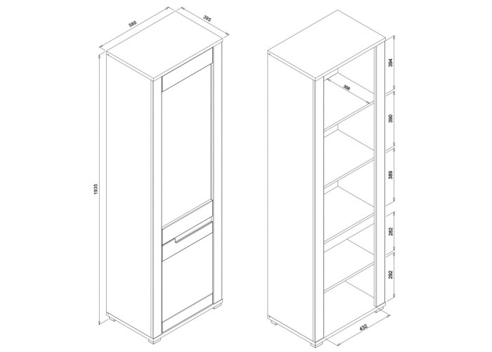 YORK Y06 policová skriňa YORK Y06 policová skriňa