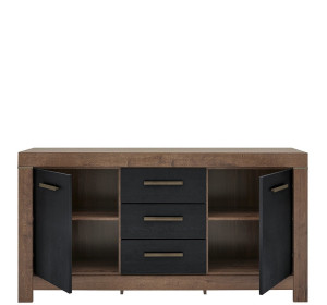 BALIN dub monastery/dub čierny KOM2D3S komoda