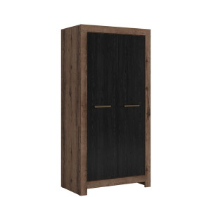 BALIN dub monastery/dub čierny SZF2D šatníková skriňa