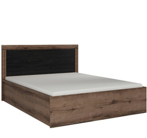 BALIN dub monastery/dub čierny LOZ/160B manžeská posteľ 160x200 cm s úložným priestorom