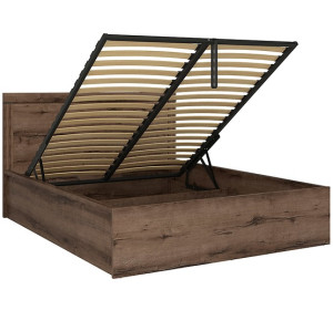 BALIN dub monastery LOZ/160B manželská posteľ s úložným priestorom 160x200 cm