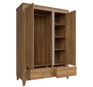 BERGEN SZF2D1M2S šatníková skriňa