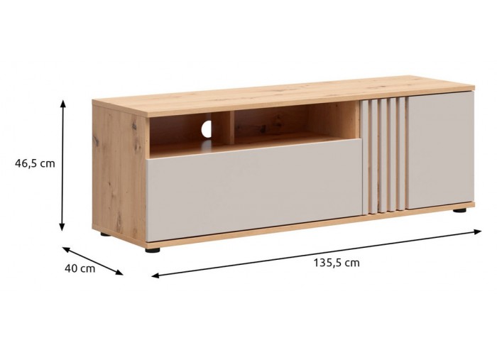BREVAS dub artisan/kašmír RTV1D1S TV stolík