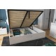 FLAMES LOZ/160/B manželská posteľ 160x200 cm s úložným priestorom