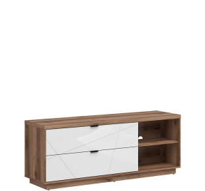 FORN dub delano/biely lesk RTV2S, TV stolík FORN dub delano/biely lesk RTV2S, TV stolík
