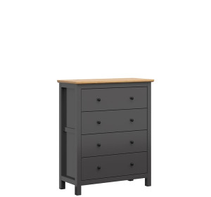 HESEN grafit/dub artisan KOM4S/12/10, komoda