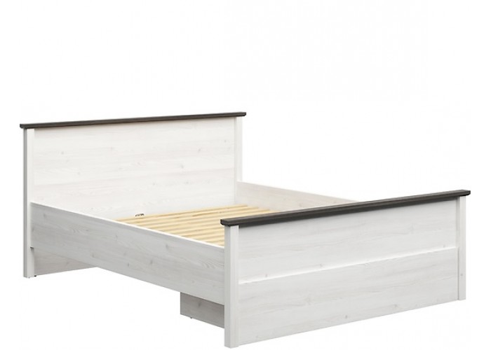 HESEN smrekovec/borovica larico LOZ160/1S, manželská posteľ so zásuvkou 160x200 cm