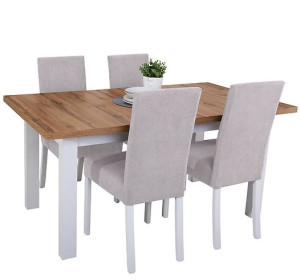 HOLTEN biely lesk STO rozkladací stôl v rozmere 160-200x90 cm HOLTEN biely lesk STO rozkladací stôl v rozmere 160-200x90 cm