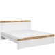 HOLTEN biely lesk LOZ/180, biela manželská posteľ 180x200 cm