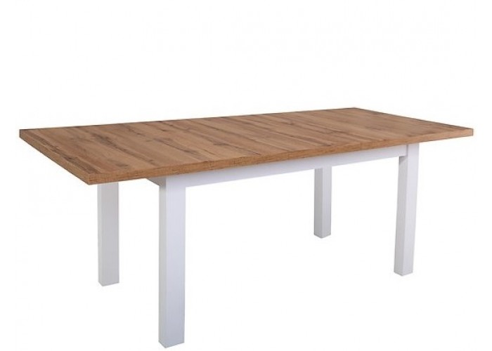 HOLTEN biely lesk STO rozkladací stôl v rozmere 160-200x90 cm