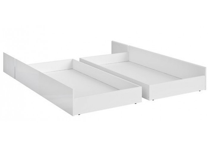 HOLTEN biely lesk SZU/120, zásuvka pod posteľ s rozmerom 120 cm 