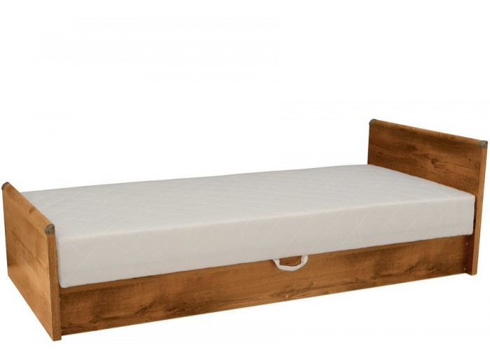 INDIANA dub sutter JLOZ 90 jednolôžková posteľ 90x200 cm s pružinovým matracom