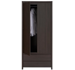 KASPIAN wenge SZF2D2S šatníková skriňa