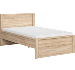 KASPIAN dub sonoma LOZ/120_T študentská jednolôžková posteľ 120x200 cm