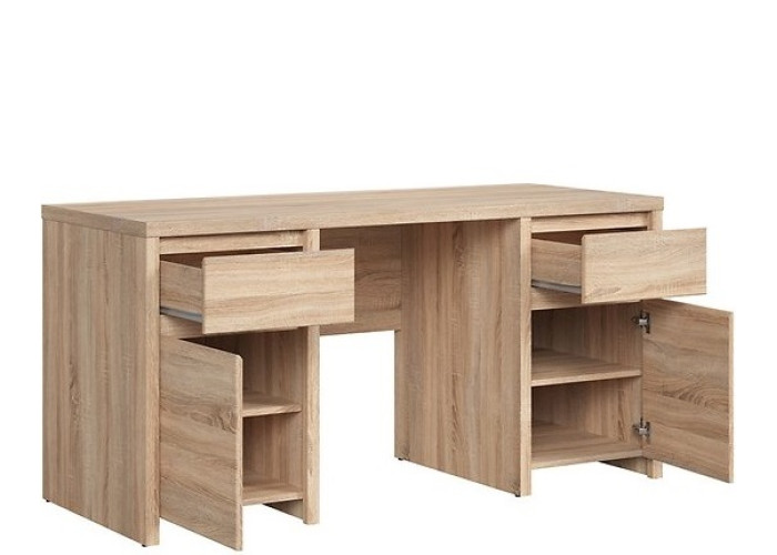 KASPIAN dub sonoma BIU2D2S/160 písací stôl