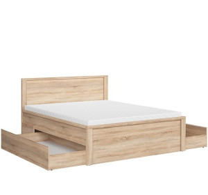 KASPIAN dub sonoma LOZ/160_T manželská posteľ 160x200 cm