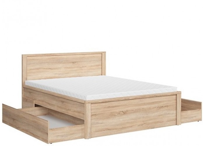KASPIAN dub sonoma LOZ/160_T manželská posteľ 160x200 cm