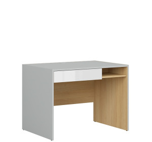 NANDU BIU1S biely lesk, písací stolík