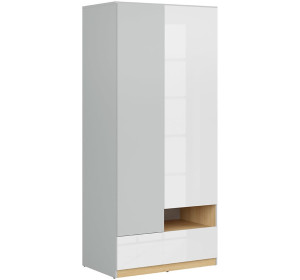 NANDU SZF2D1S biely lesk, skriňa