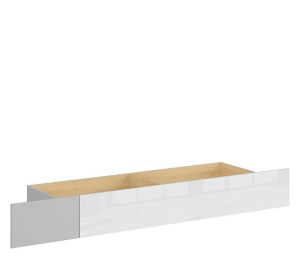 NANDU SZU biely lesk, zásuvka pod posteľ