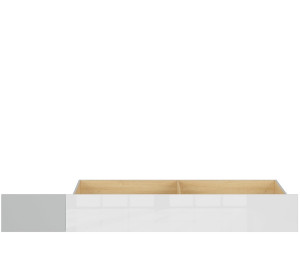 NANDU SZU biely lesk, zásuvka pod posteľ