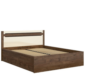 RUSO perleťový lesk LOZ/160-B, manželská posteľ s úložným priestorom 160x200 cm