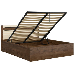 RUSO perleťový lesk LOZ/160-B, manželská posteľ s úložným priestorom 160x200 cm