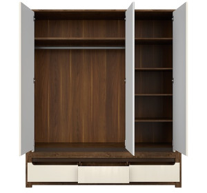 RUSO perleťový lesk SZF2D1M3S, šatníkovo-policová skriňa