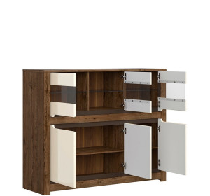 RUSO perleťový lesk KOM3W3D vitrína