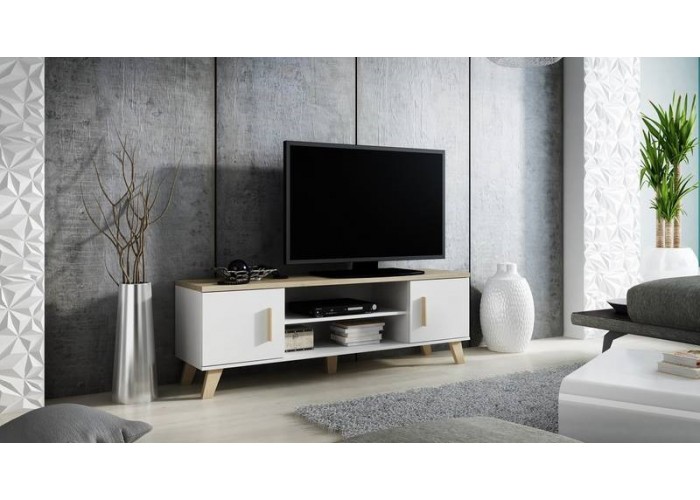 ELIS biela 2D2K 160, TV stolík