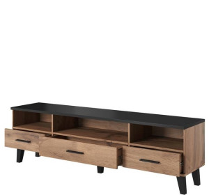 ELIS dub wotan/čierna 3S3K 180, TV stolík