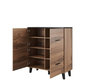 ELIS dub wotan/čierna 4D, komoda