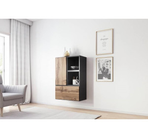 RAFA antracit/dub wotan 17, závesná komoda