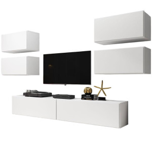 RAFA biela 02, obývačková zostava