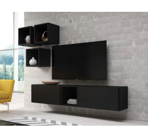 RAFA čierna 08, obývačková zostava