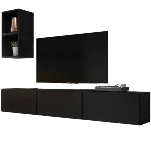 RAFA čierna 07, obývačková zostava