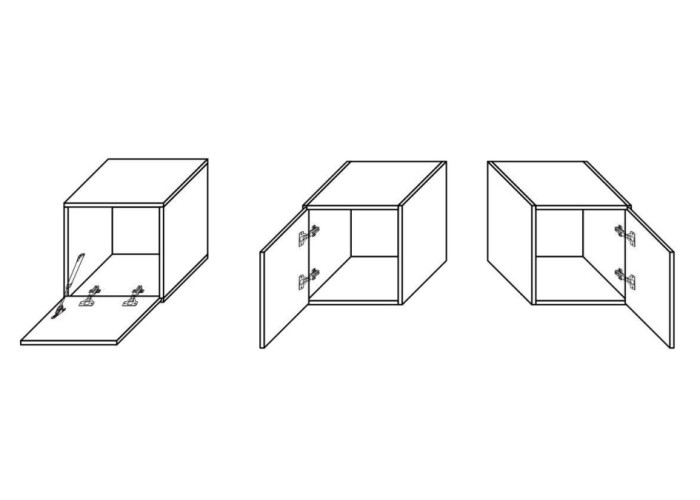 RAFA biela 05, závesná skrinka
