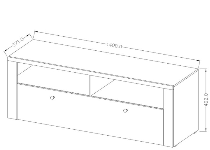 LARITA orech satin 41, TV stolík