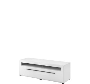 TASHIA biela/biely lesk 41, TV stolík TASHIA biela/biely lesk 41, TV stolík
