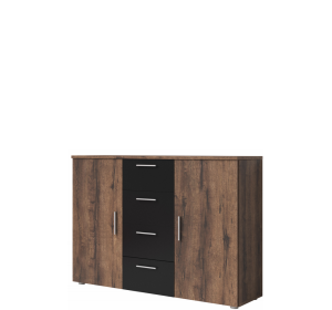 VERA dub monastery/čierna 2D4S, komoda