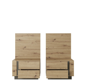 CITY dub artisan KOM2S, nočný stolík (sada 2 ks) s LED osvetlením