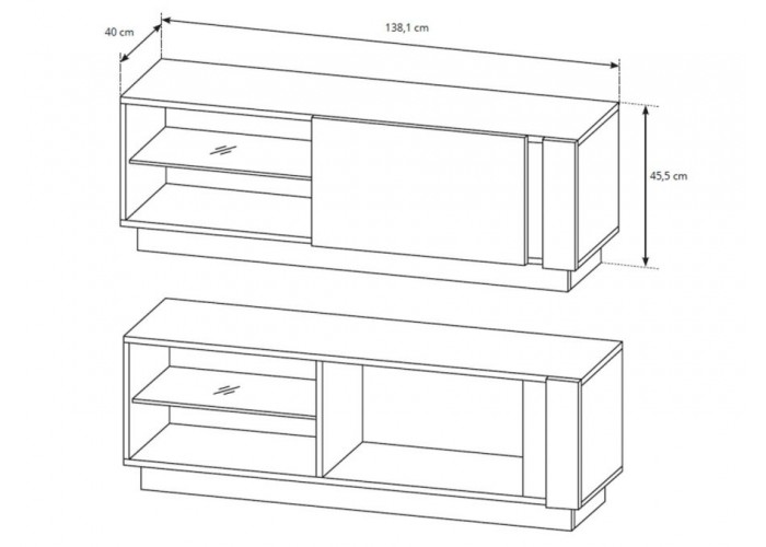 ARCO - CITY dub artisan 138, TV-stolík