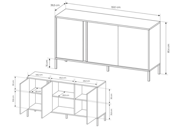 DREUX KOM3D, komoda