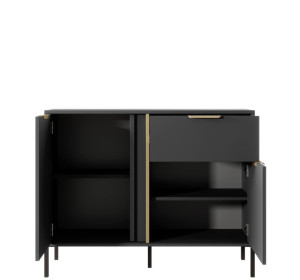 LIEGE antracit KOM2D1S, komoda