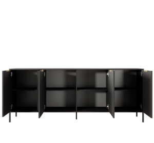 LIEGE antracit KOM4D, komoda