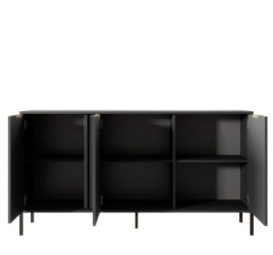 LIEGE antracit KOM3D, komoda