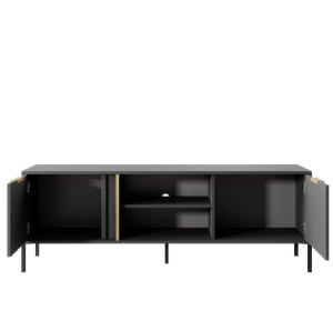 LIEGE antracit RTV2D, TV stolík