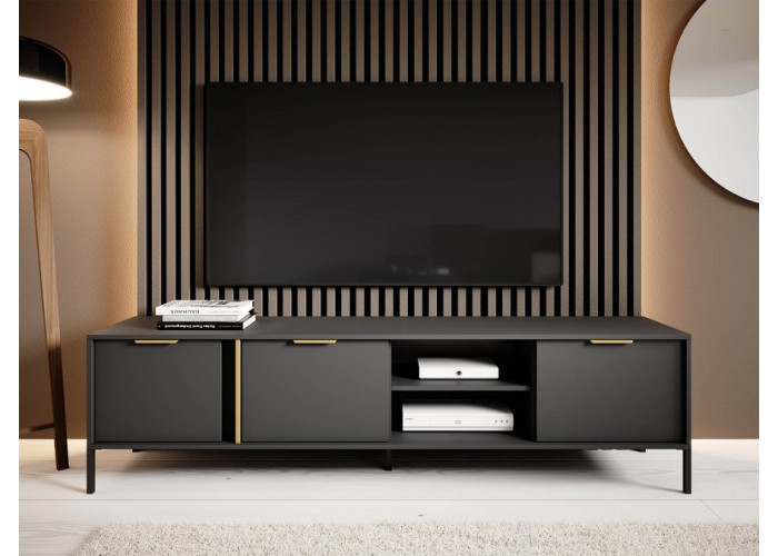 LIEGE antracit RTV3D, TV stolík