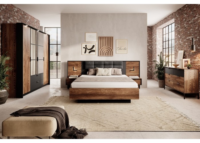 MESSINA LOZ160, manželská posteľ s úložným priestorom 160x200 cm