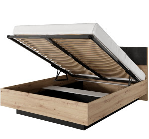 TANZA LOZ160, manžeská posteľ s úložným priestorom 160x200 cm